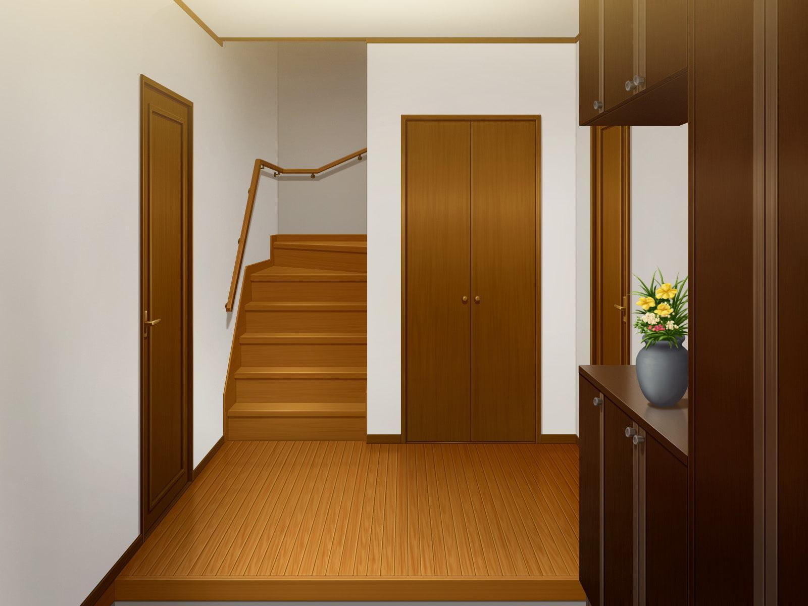 フリー背景素材 住宅 玄関