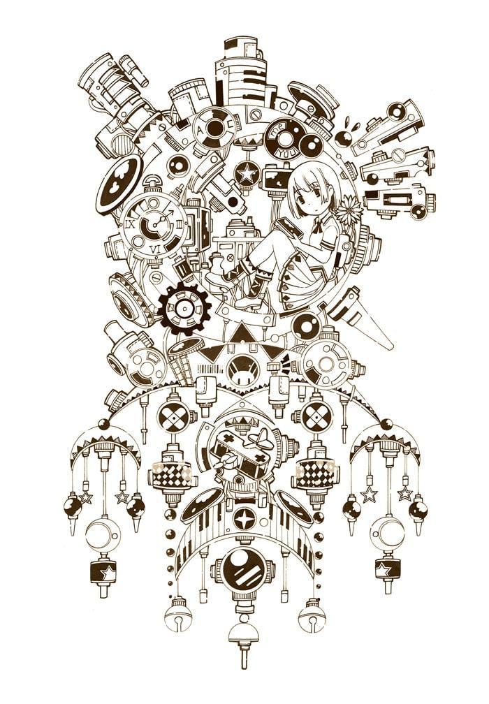 ハ三のスチームパンクイラスト集