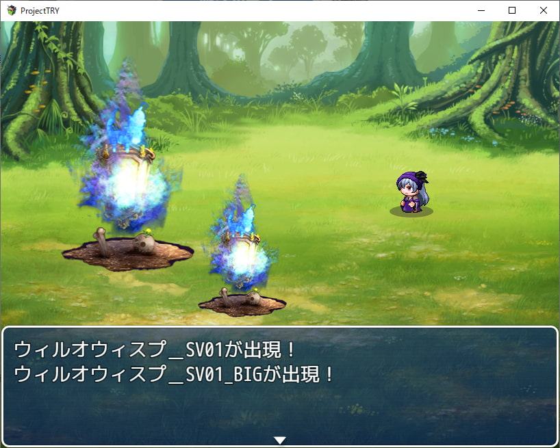 2D・RPG用敵グラフィック007”ウィルオウィスプ”