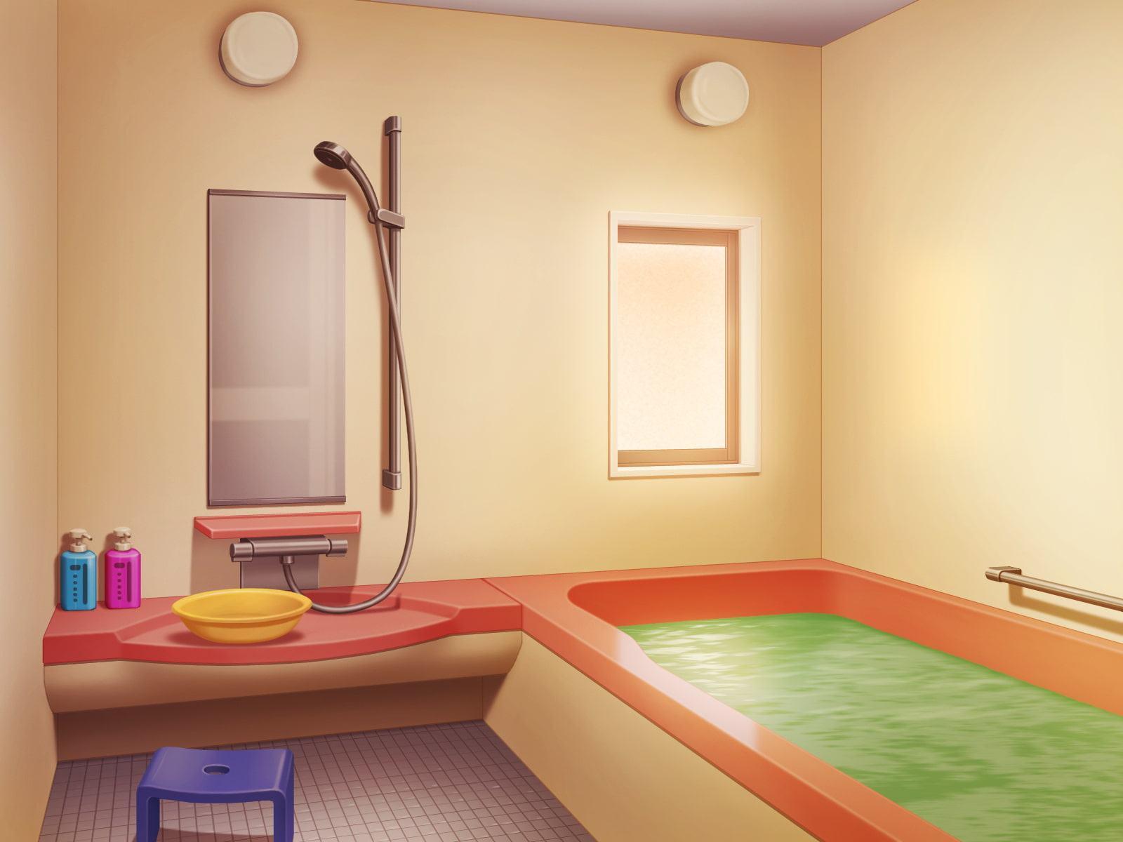 フリー背景素材 住宅 浴室