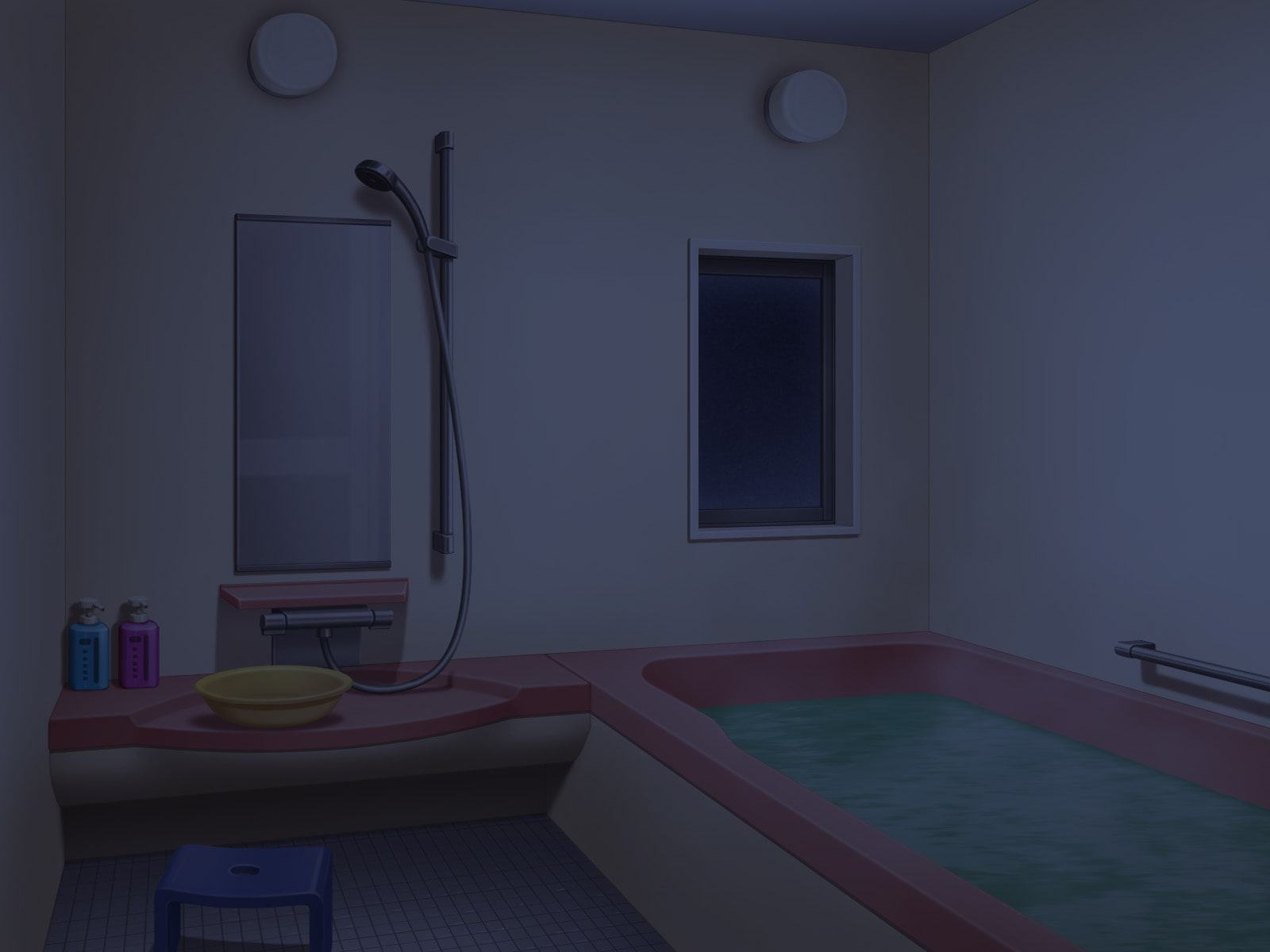 フリー背景素材 住宅 浴室