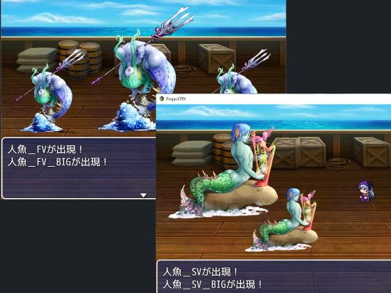 2D・RPG用敵グラフィック008”人魚”