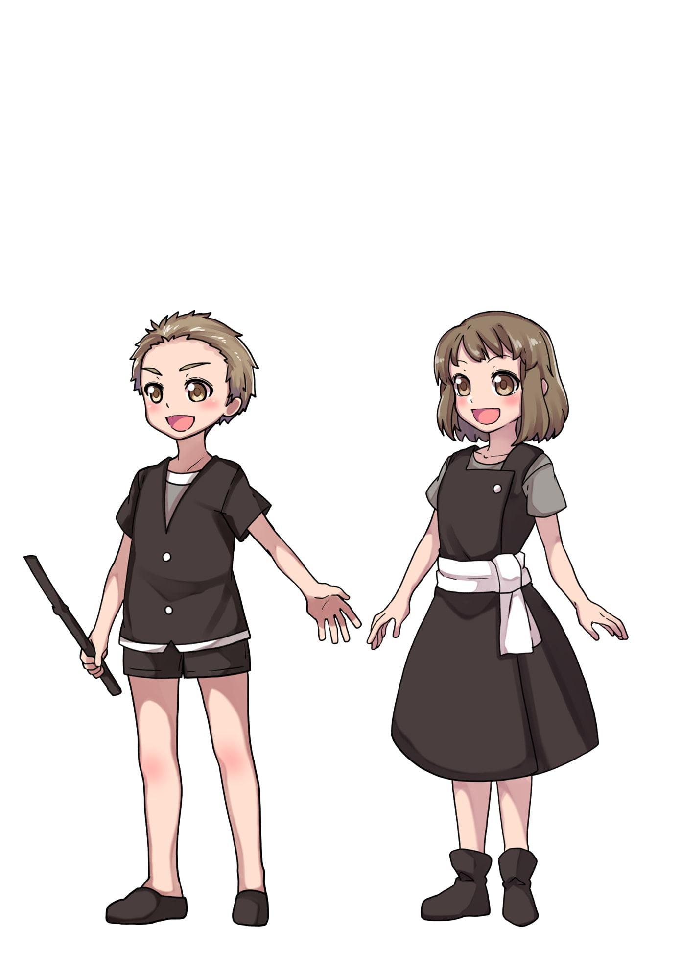 ファンタジーキャラクター 立ち絵素材 村人