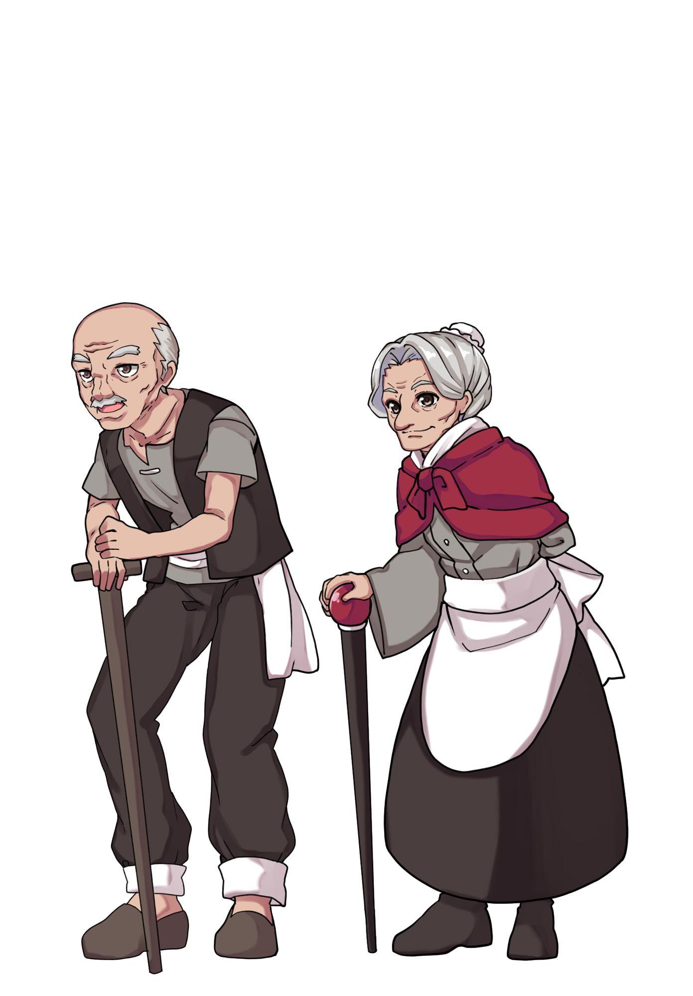 ファンタジーキャラクター 立ち絵素材 村人