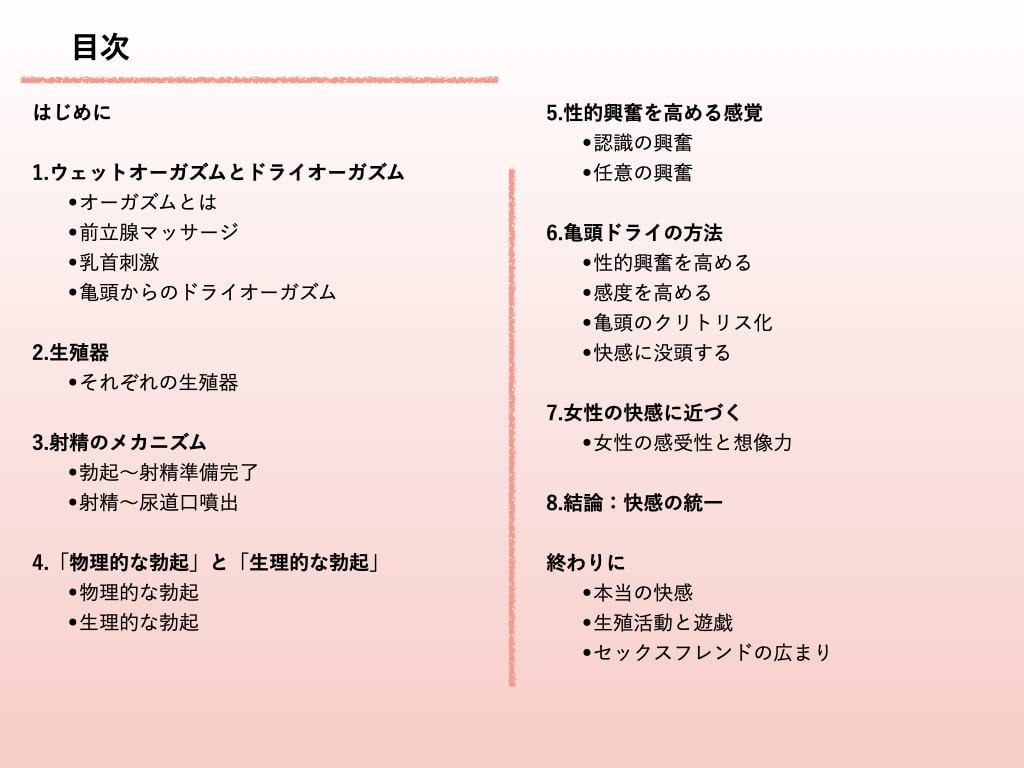 亀頭ドライオナニー研究レポート 初版