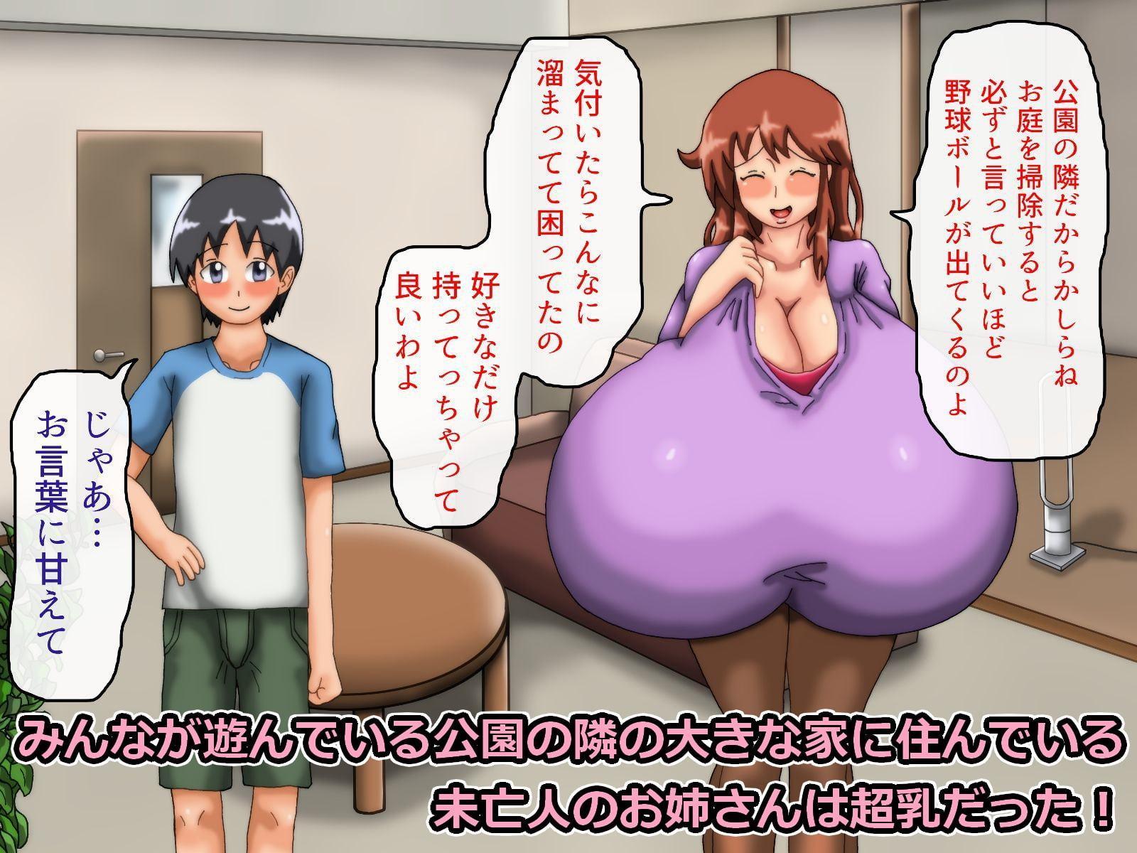 いつも僕が野球をしている公園横の広い家に一人で住んでいる超乳お姉さんと仲良くなる話