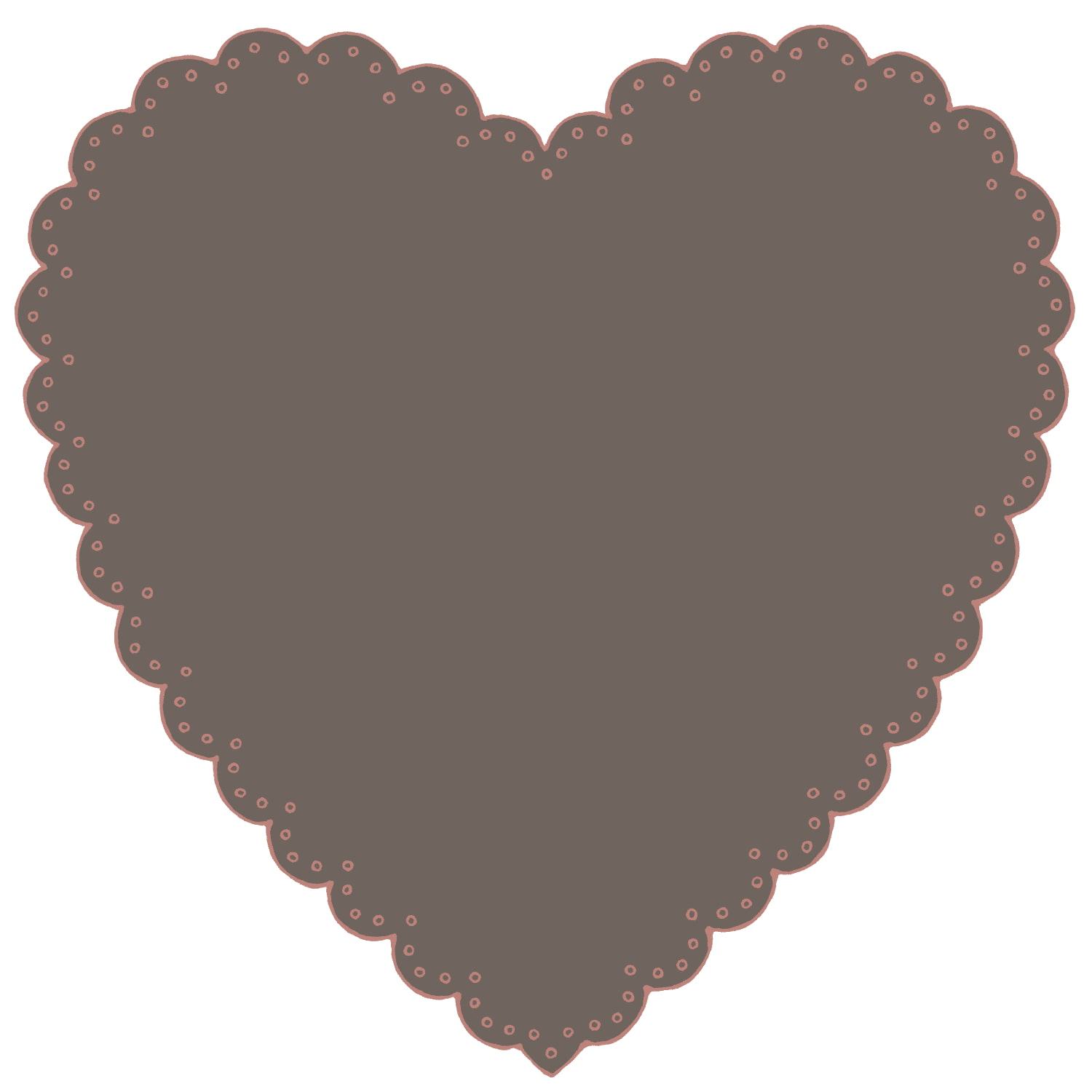 ハート型レース素材15種類×3色 合計45枚