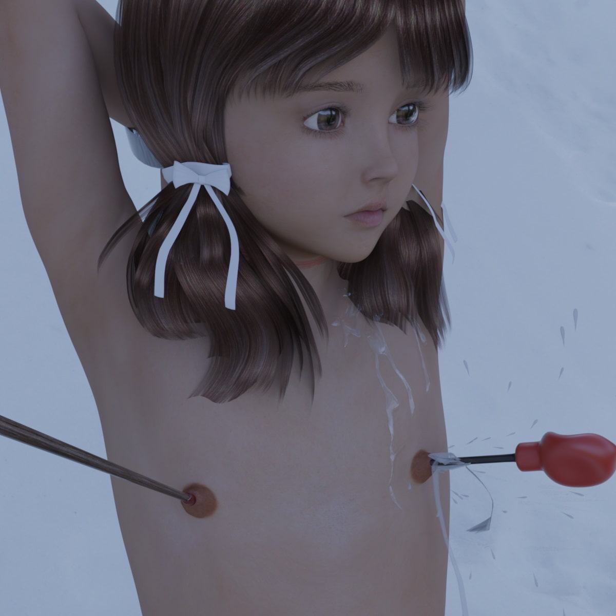 みちこの屋外磔浣腸