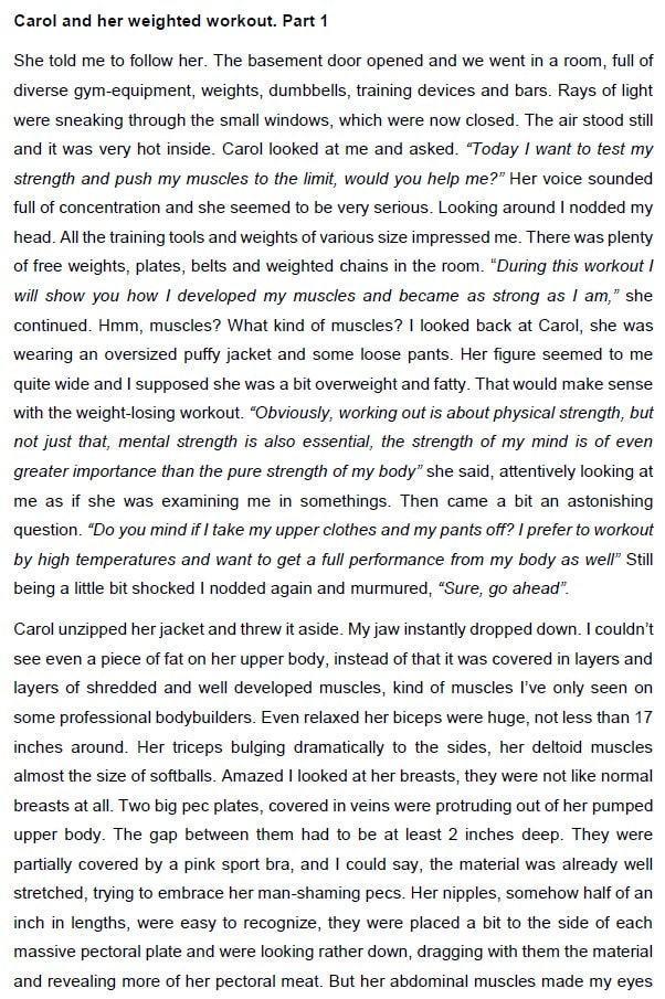 extreme insertions and muscle girls novels