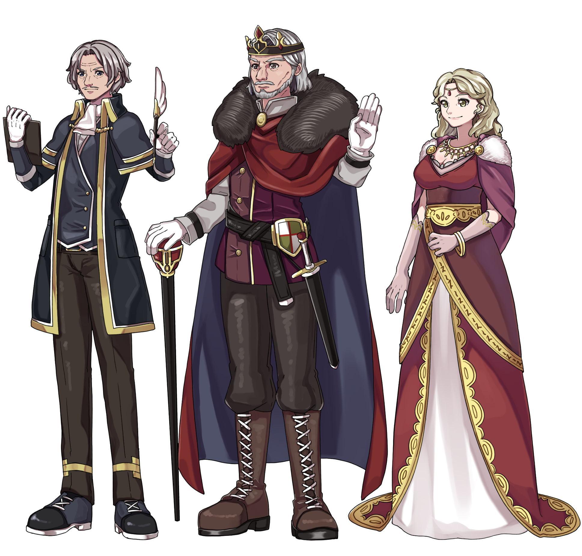 ファンタジーキャラクター 立ち絵素材 王族