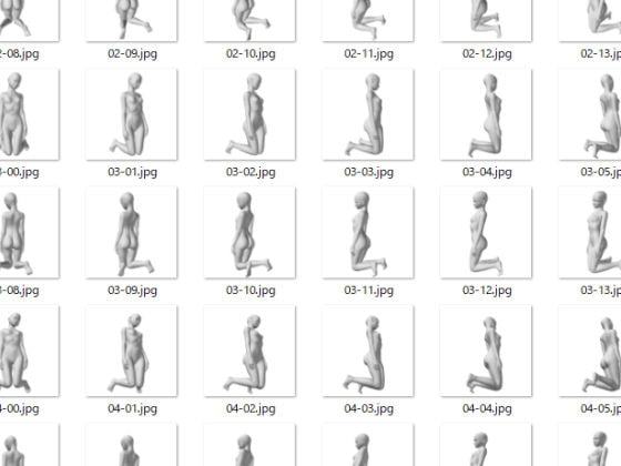 女体絵師のためのポーズ集 ロリモデル編