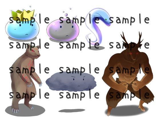 サイドビュー敵グラフィック素材集