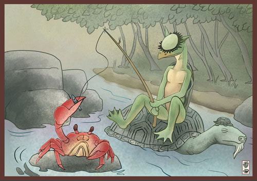 瑞獣招来図画 塗り絵付き