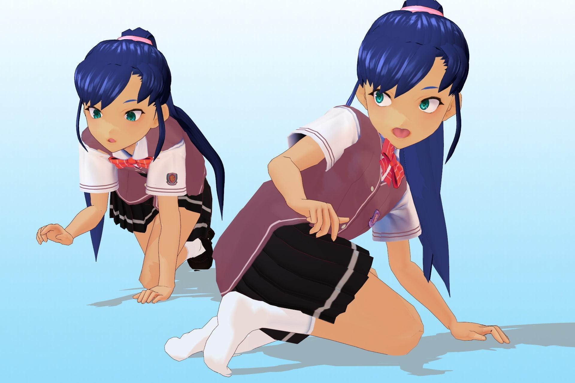 私立あかね高等学校 2年3組 出席番号25番 水谷 勇気 夏服3Dモデルデータ