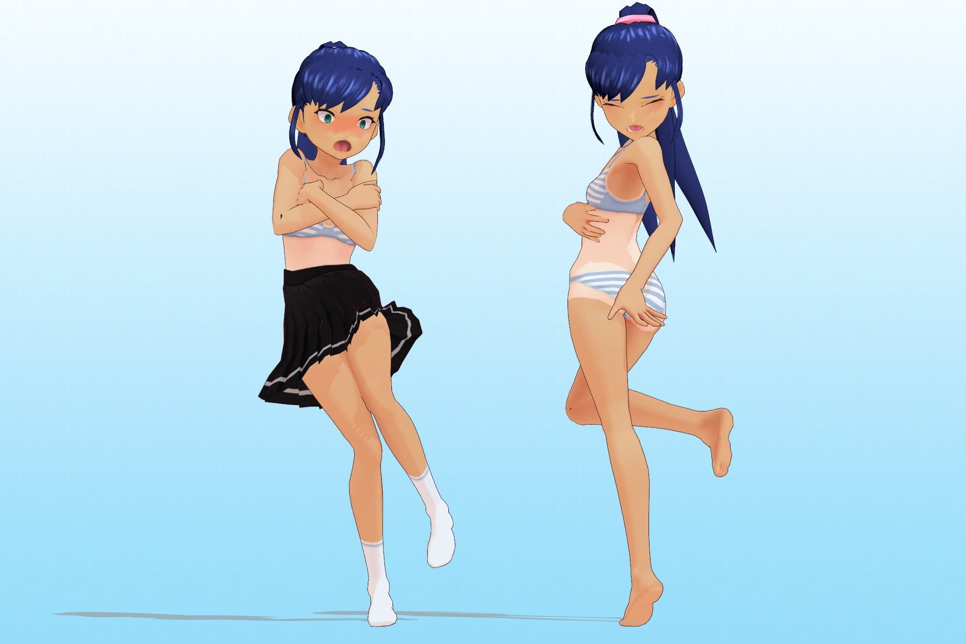 私立あかね高等学校 2年3組 出席番号25番 水谷 勇気 夏服3Dモデルデータ