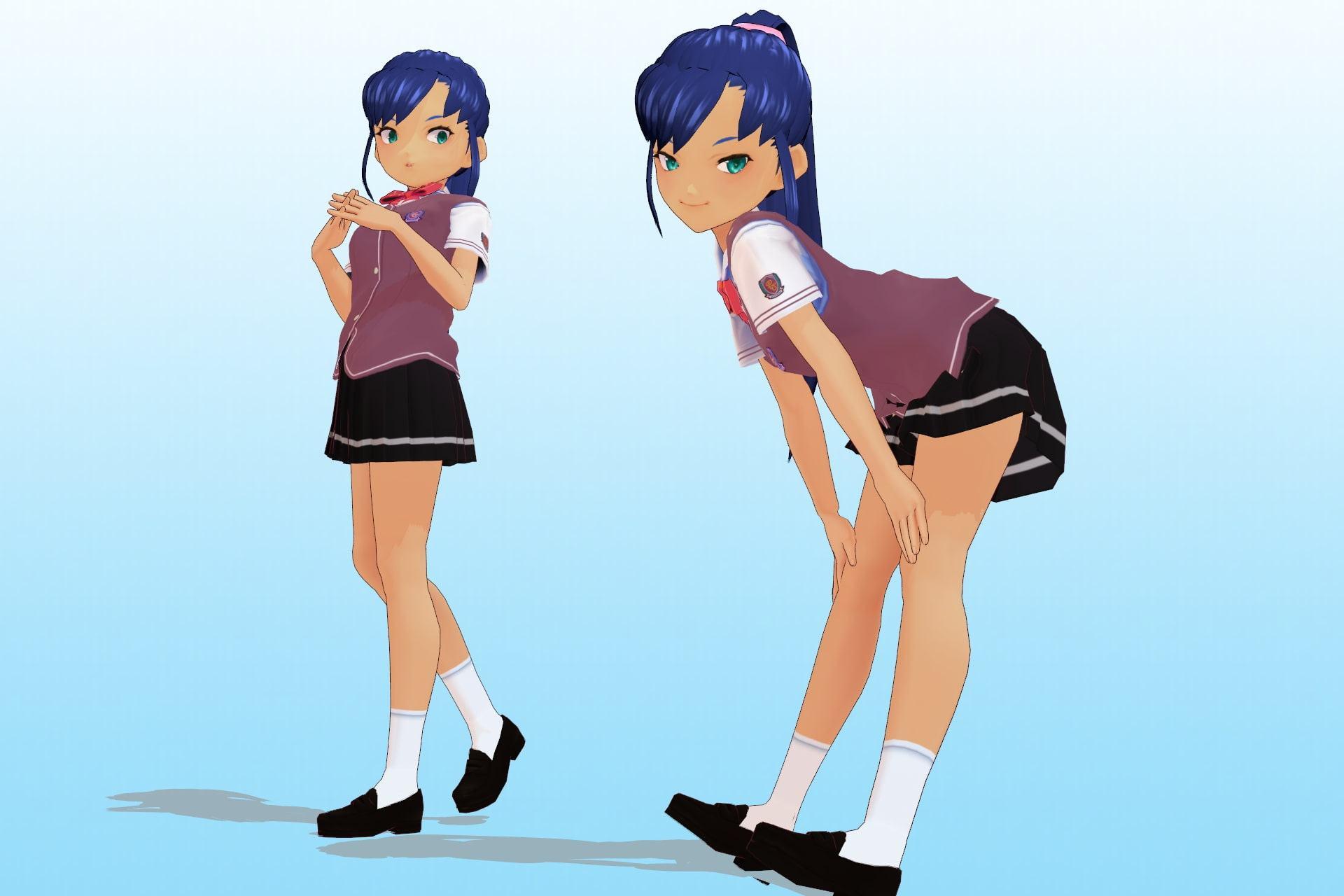 私立あかね高等学校 2年3組 出席番号25番 水谷 勇気 夏服3Dモデルデータ