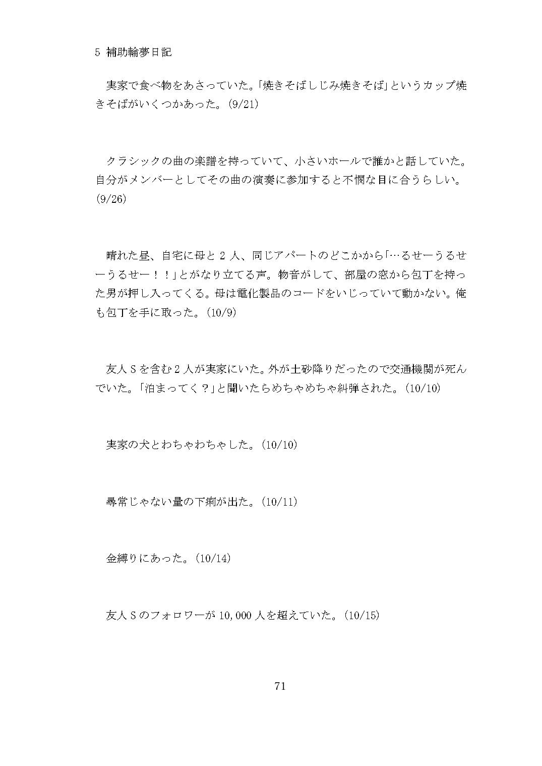 夢日記まとめ本