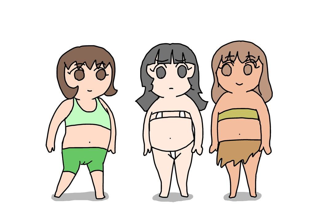 かわいい女の子たち 3 (GIFパラパラまんが )