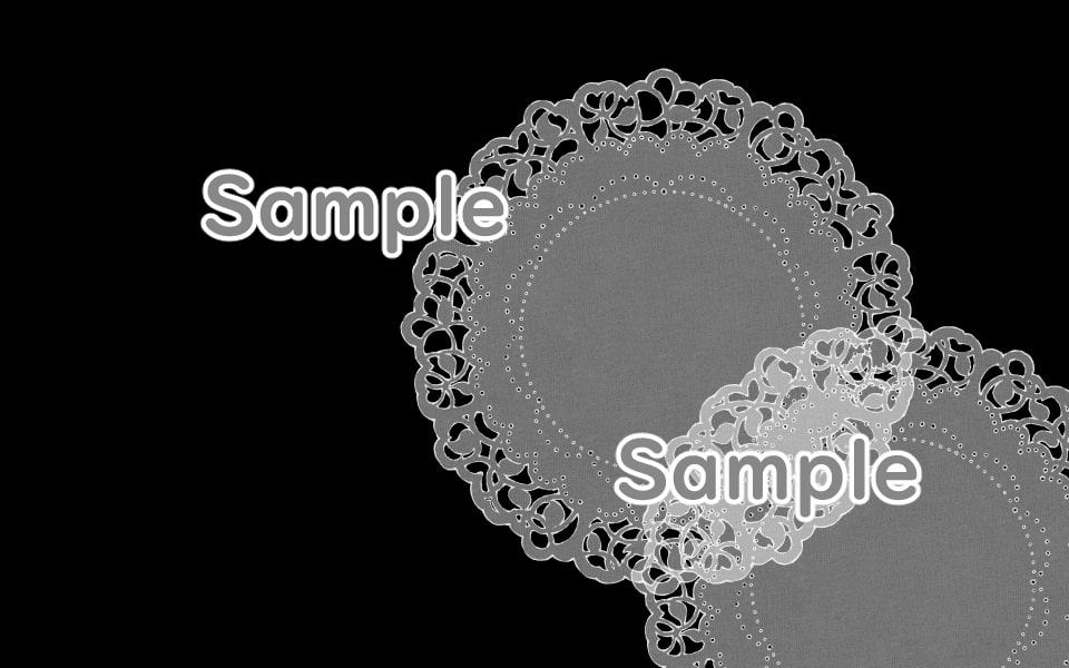 丸いレースの背景素材4種×2色(1920×1200・800×600px)