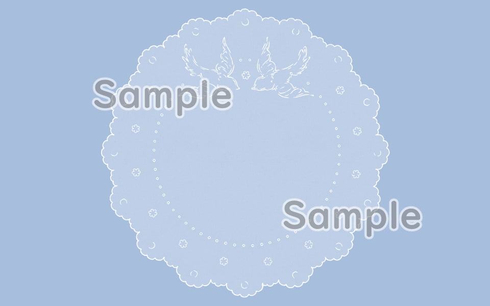 丸いレースの背景素材4種×2色(1920×1200・800×600px)