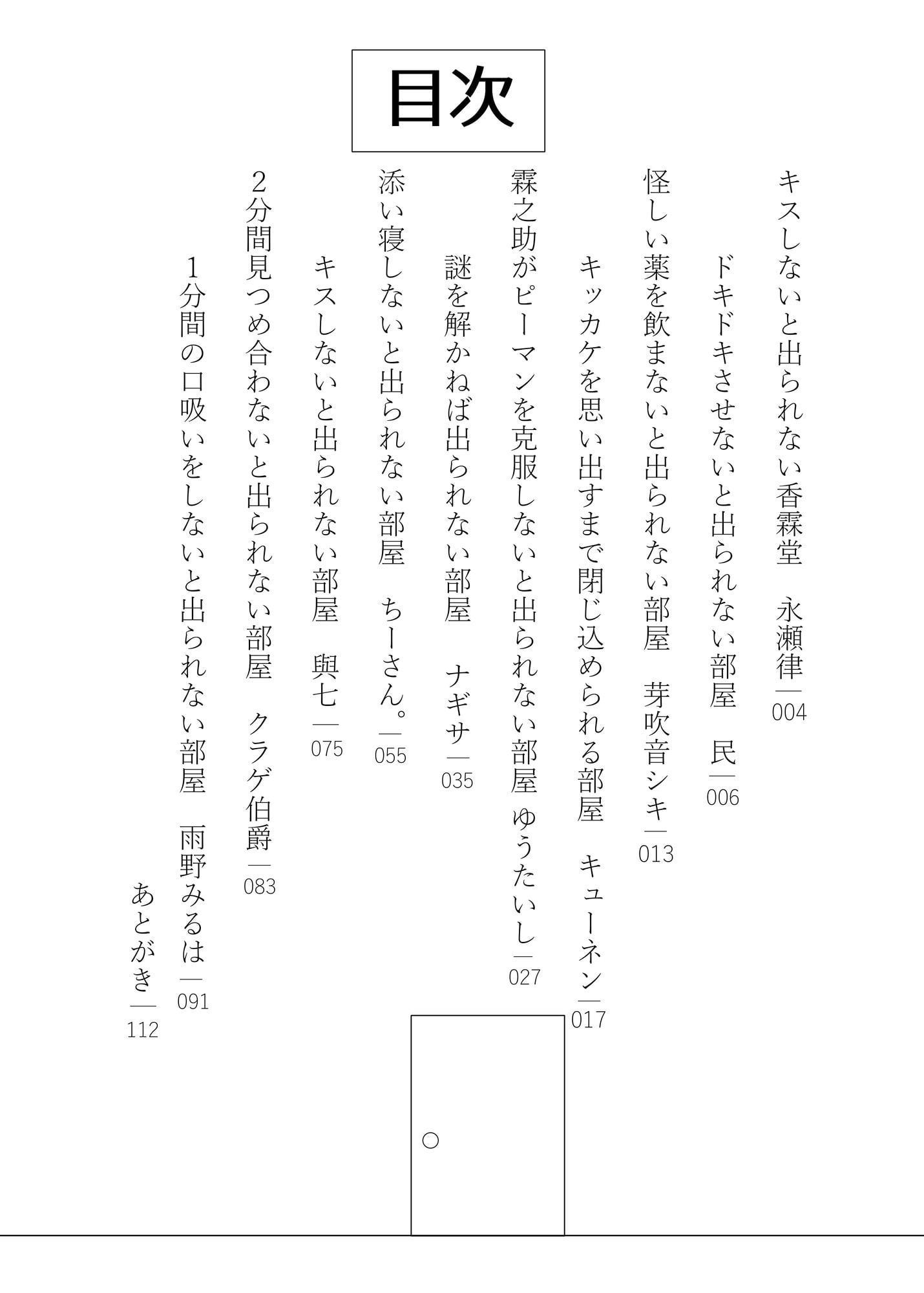 ○○しないと出られない部屋魔理霖合同
