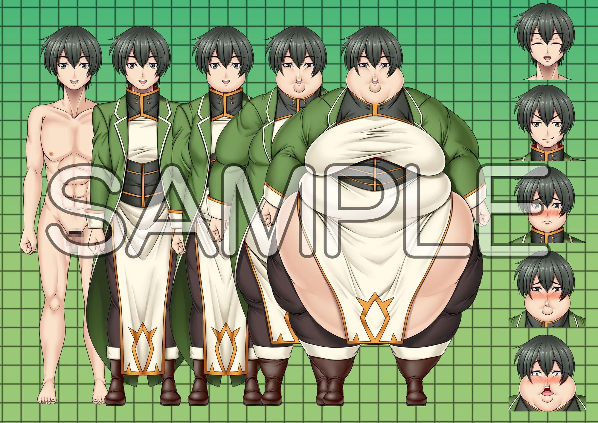 むらさきSunnyの肥満化立ち絵素材～男の子編～