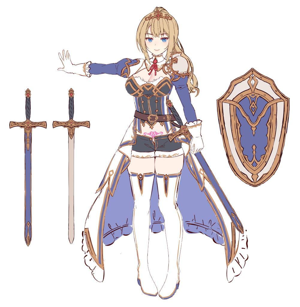 【姫騎士×淫語特化】盾持ち姫騎士の護衛搾精 過剰守られ 生オナホ奉仕任務