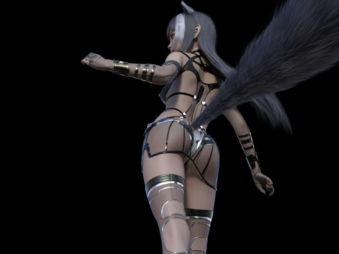 重度の匂いフェチ変態ふたなりケモ耳っ子にビンタされ、オナ見せ強要。 アナルの匂いを嗅がれながら自慰してると…