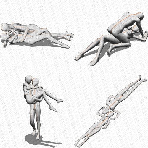 【ポーズ作画資料集005】全身ポーズ12点