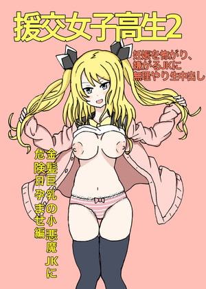 援交女子高生2 妊娠を怖がり、嫌がるJKに無理やり生中出し 金髪巨乳の小悪魔JKに危険日孕ませ編