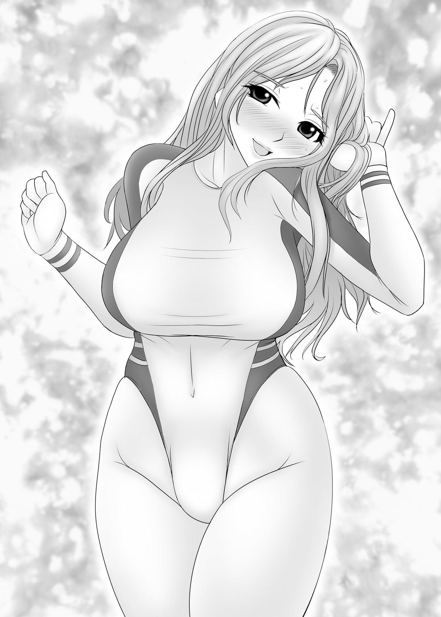 競泳水着と高村さんDL