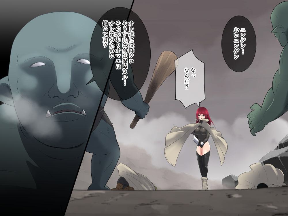 オークに孕まされた女戦士