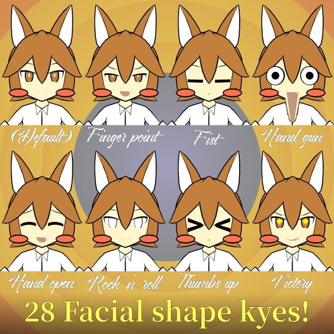 TOONY FOX - VRChat向けオリジナル3Dモデル