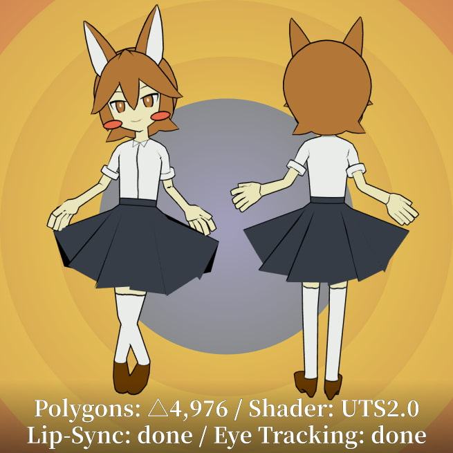 TOONY FOX - VRChat向けオリジナル3Dモデル