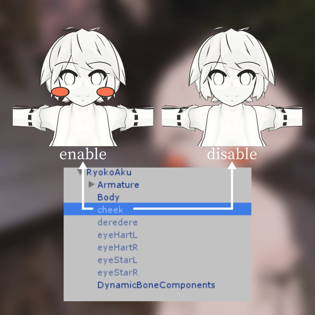 亜久涼子 - VRChat向けオリジナル3Dモデル