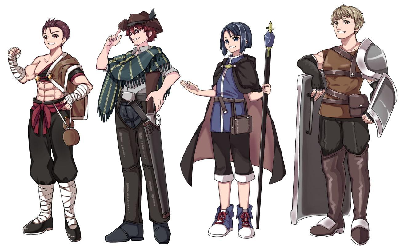 ファンタジーキャラクター 立ち絵素材 男の子その2