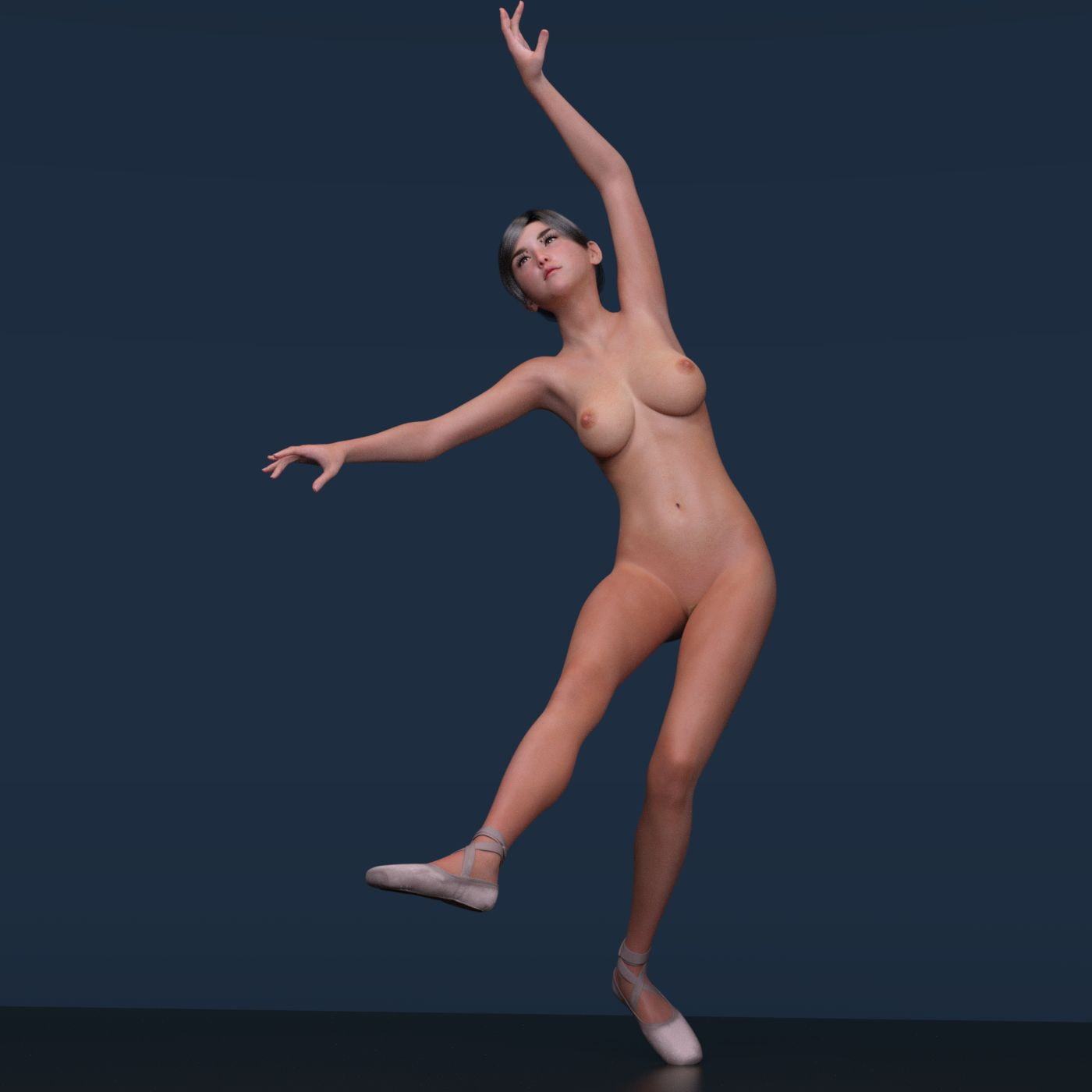 全裸のバレリーナ