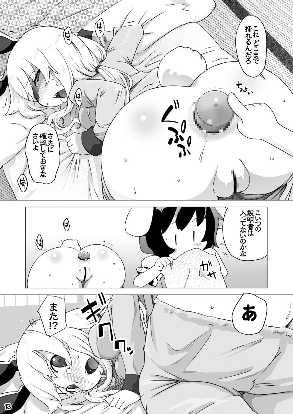 風邪ひき兎と看る兎。