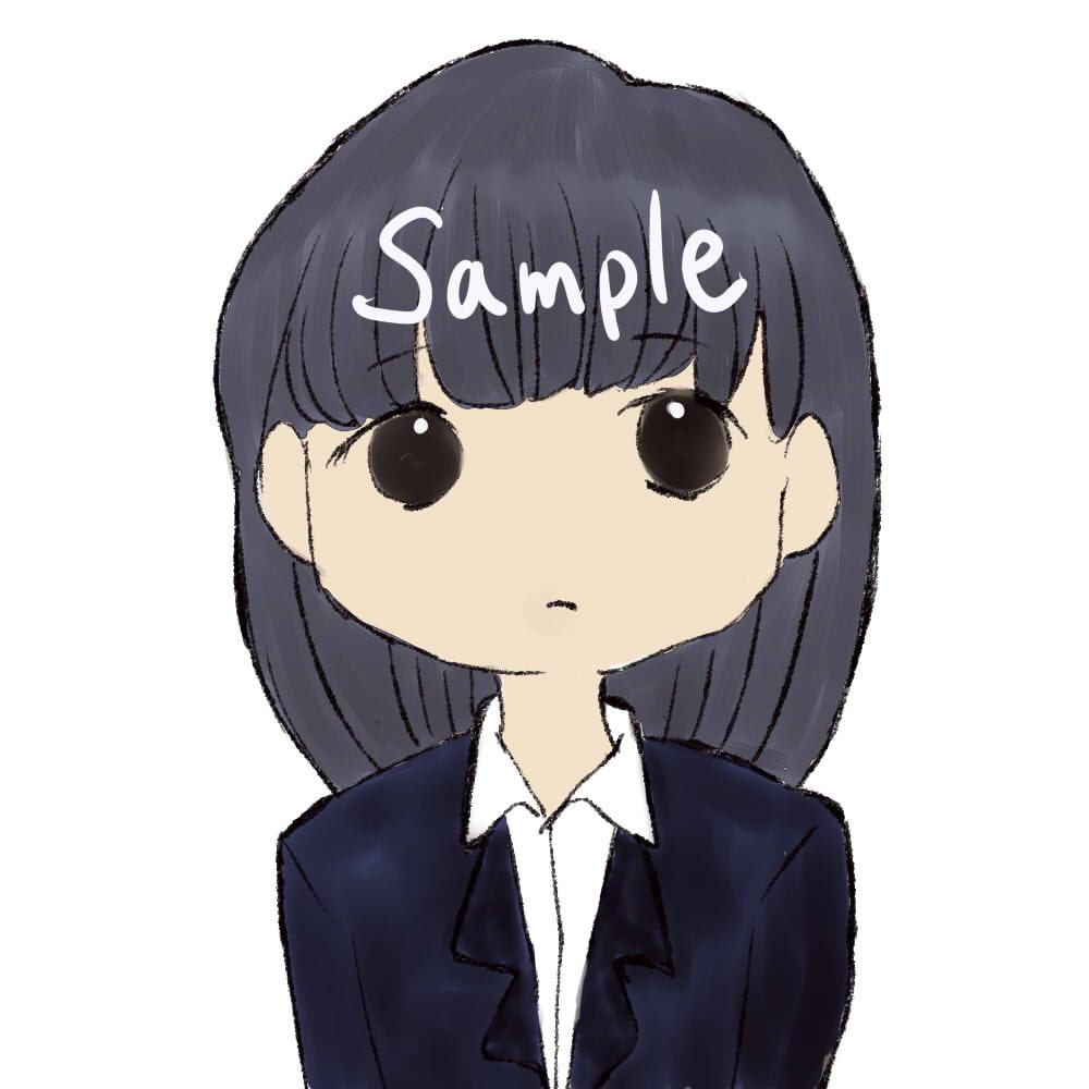 【商用利用OK】スーツ女の子イラスト/表情6つ