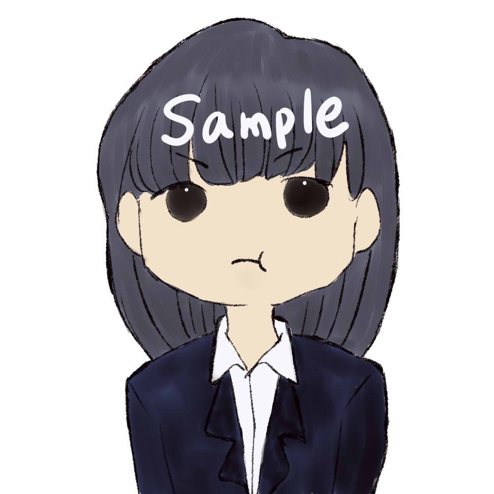 【商用利用OK】スーツ女の子イラスト/表情6つ