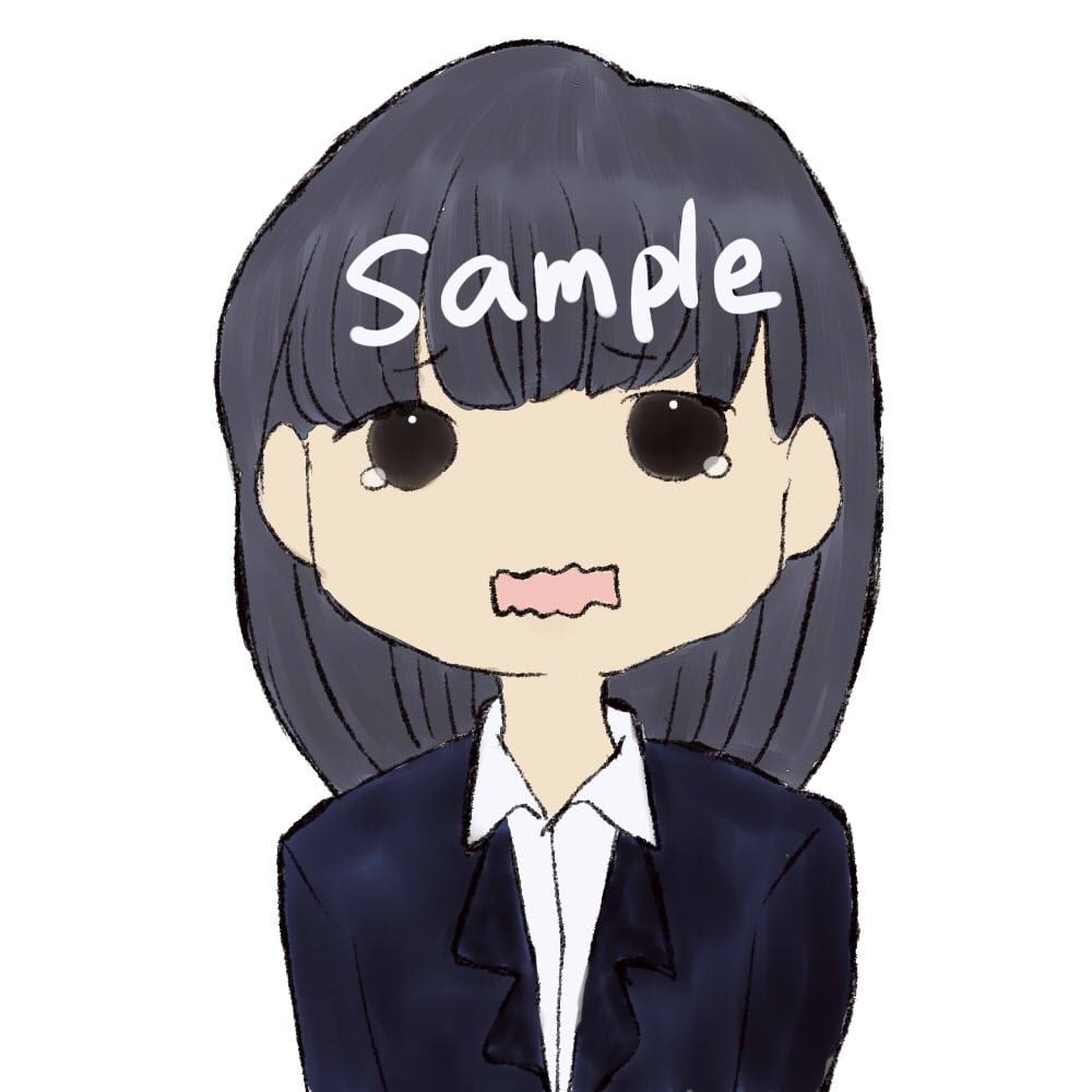 【商用利用OK】スーツ女の子イラスト/表情6つ