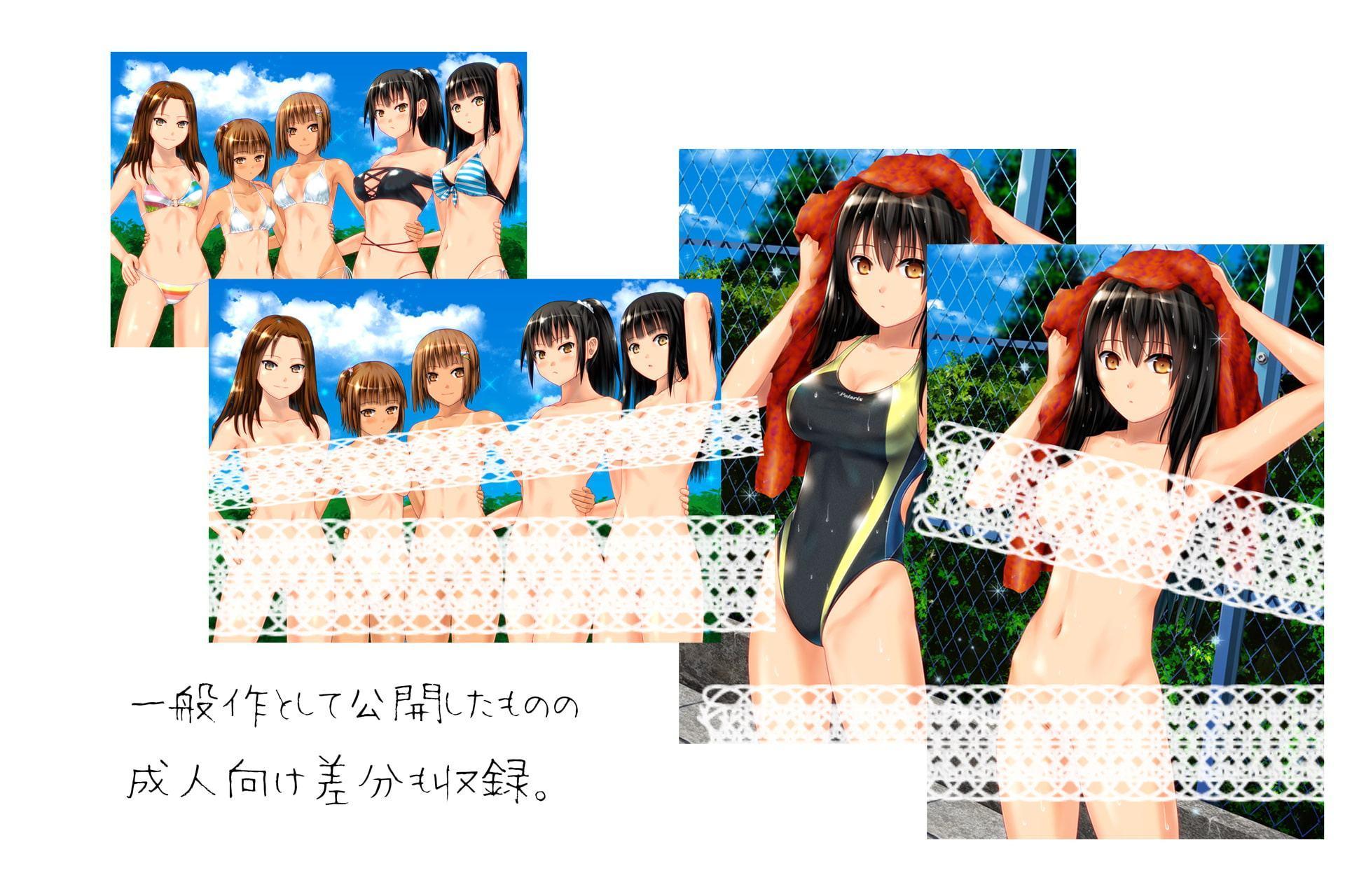 青と白と褐色の園