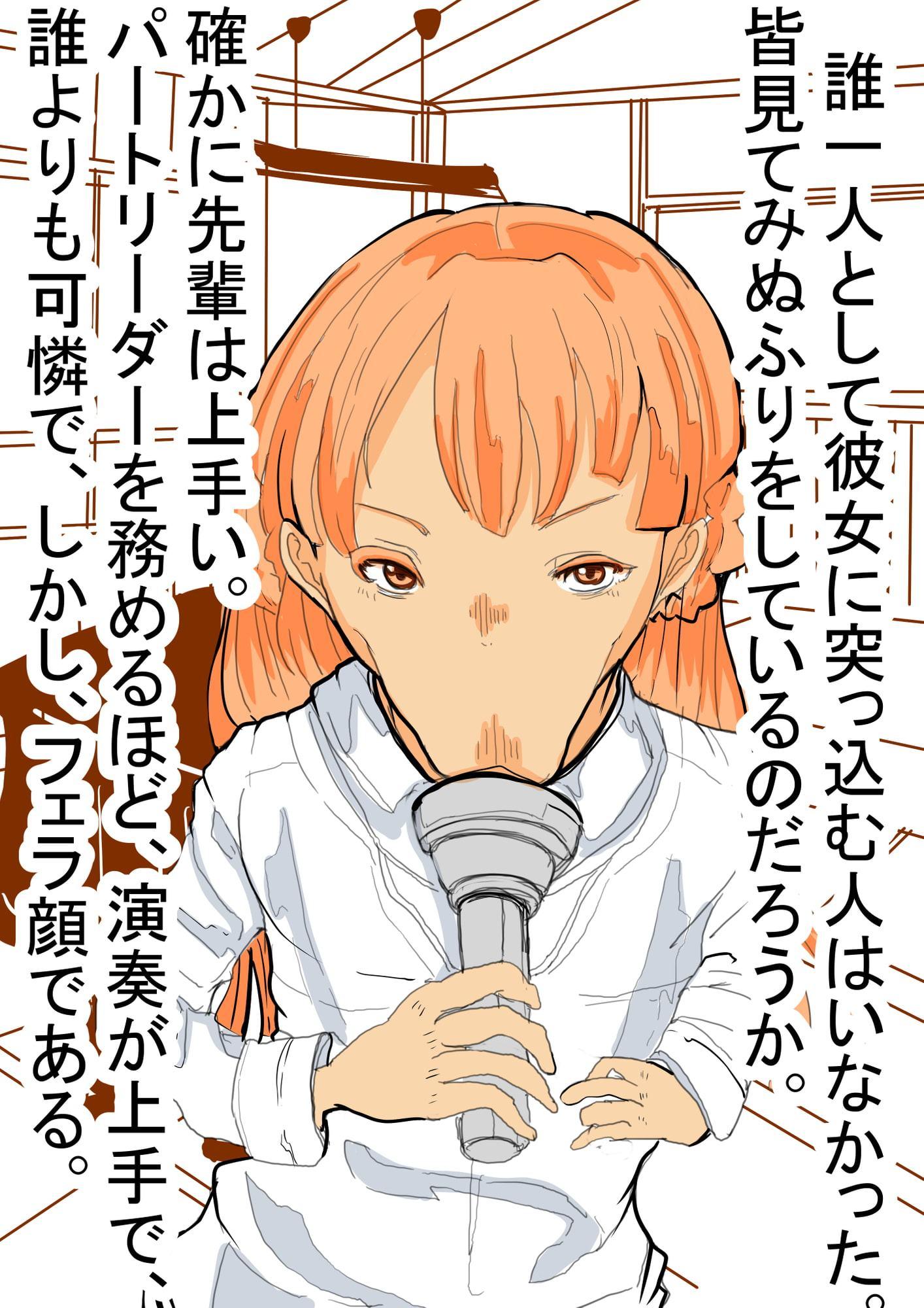 俺の先輩は演奏時、フェラ顔である