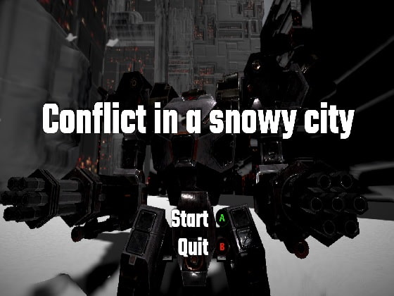 Conflict in a snowy city