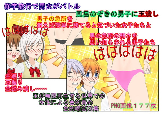 急所を狙う少女たち! 卒業旅行が金責め旅行になった理由【金蹴り・玉潰し】【金的嘲笑】【再生で安心】