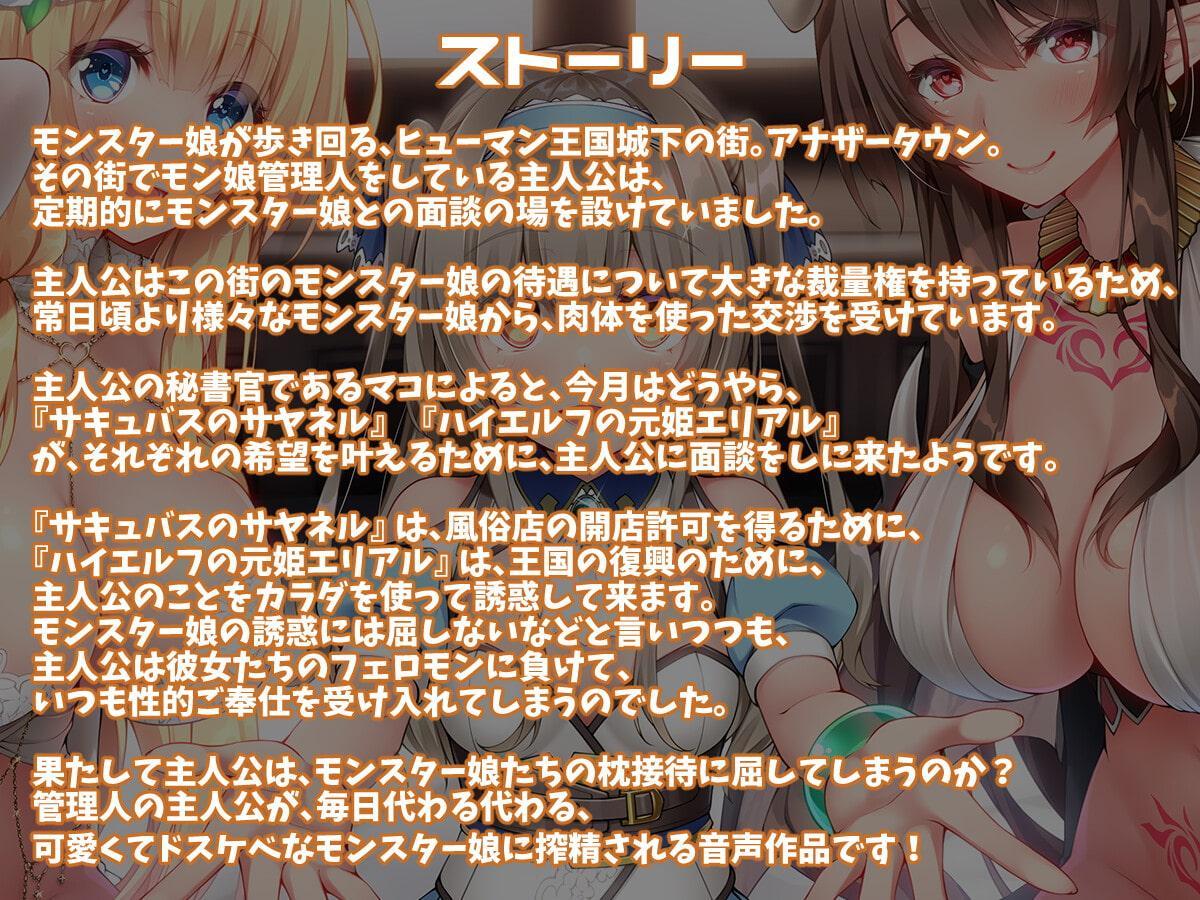 【KU100】モン娘ハーレムの耳舐め接待天国♪【総再生時間4時間超え&過去作50%オフクーポン付き!】