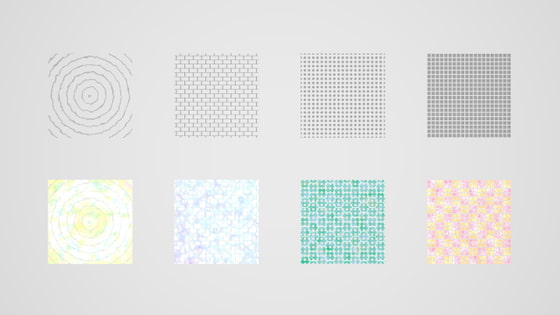 入れ墨絵とパーツ