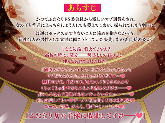 【マゾ向け男受け】マゾオナホくんを再教育してあげますね~ふたなりドS女の子様にマゾいじめされて玩具に堕とされるまで~【KU100バイノーラル】