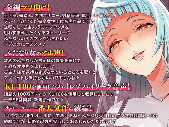 【マゾ向け男受け】マゾオナホくんを再教育してあげますね~ふたなりドS女の子様にマゾいじめされて玩具に堕とされるまで~【KU100バイノーラル】