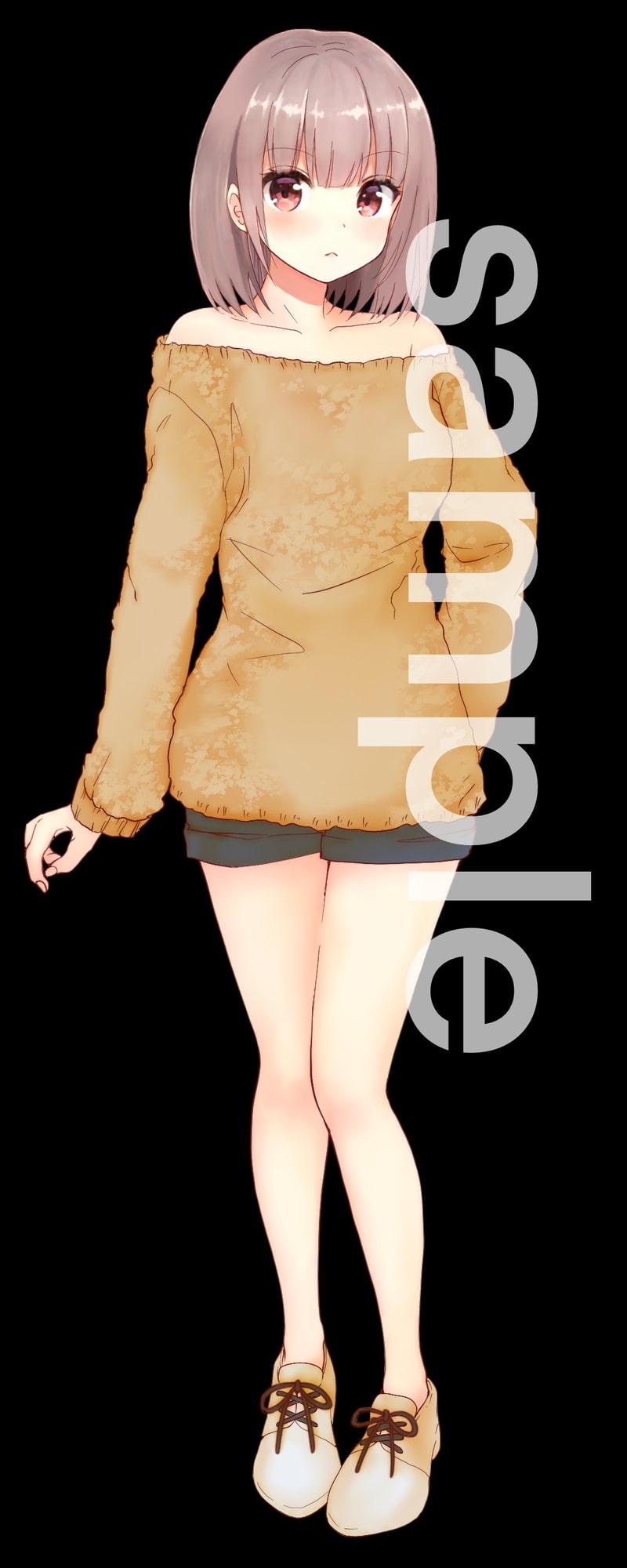 私服の女の子立ち絵3